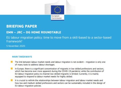 Politika Evropské unie v oblasti pracovní migrace - kulatý stůl EMN, JRC a DG HOME