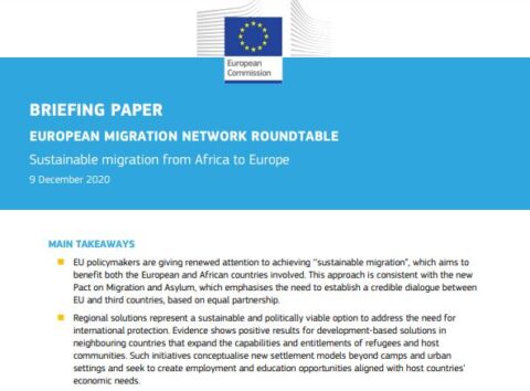 Roundtable on Sustainable migration from Africa to Europe